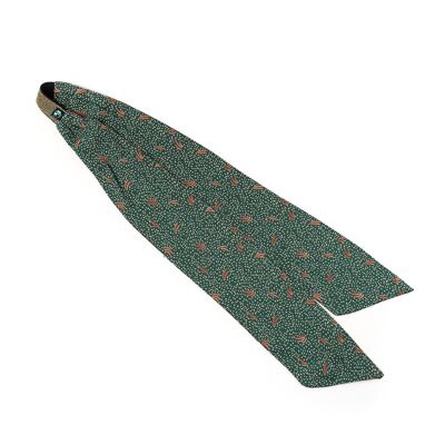 Headband - Green with polka dots