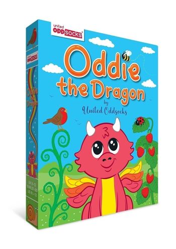 ODDIE LE DRAGON | Coffret cadeau 6 chaussettes impaires pour enfants - United Oddsocks| Royaume-Uni 9-12, EUR 27-30, États-Unis 9.5-13 6