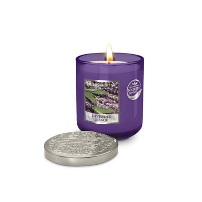 Duftkerze Lavendel und Salbei - Kleine Größe - HEART & HOME