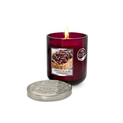 Gourmet black cherry scented candle - Small size - HEART & HOME