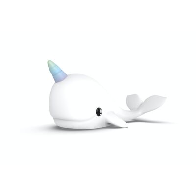 USB rechargeable Narwhal children's LED night light - DHINK