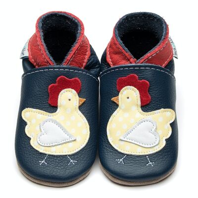 Leather Baby Shoes - Chicken