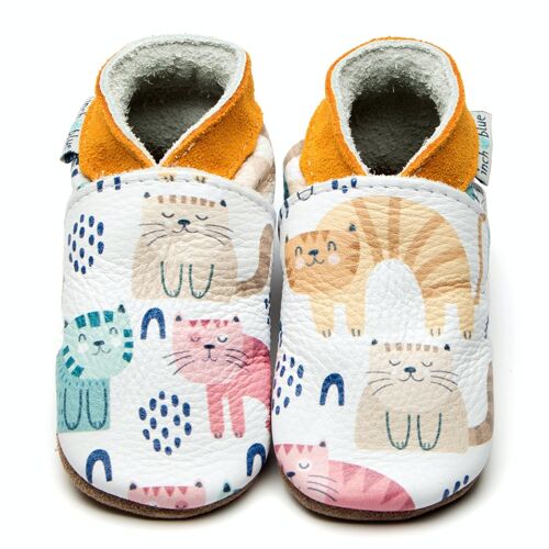 Leather Baby Shoes - Kitty Club