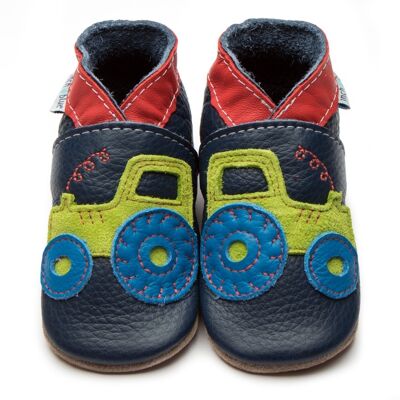 Scarpe da bambino in pelle - Tractor Navy