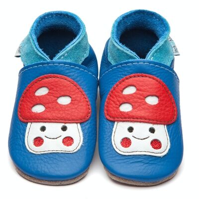 Zapatos Infantiles de Piel - Azul Enid
