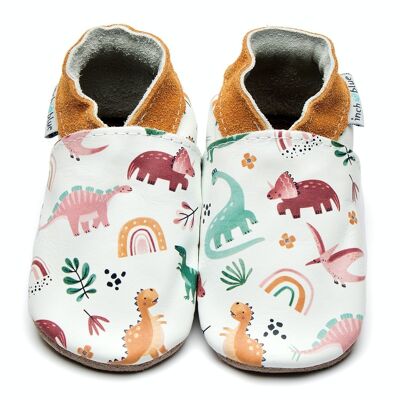 Zapatos Infantiles de Piel - Dino Rainbow
