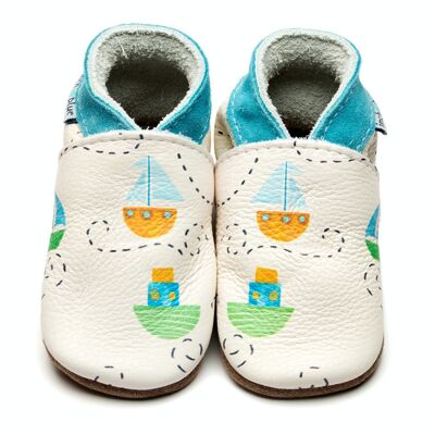 Zapatos de cuero para bebés - Ahoy There