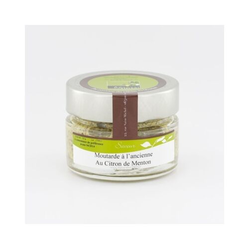 MOUTARDE ANCIENNE CITRON MENTON 100g