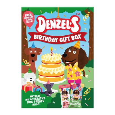 Boîte-cadeau d'anniversaire pour chiens (caisse de 8)