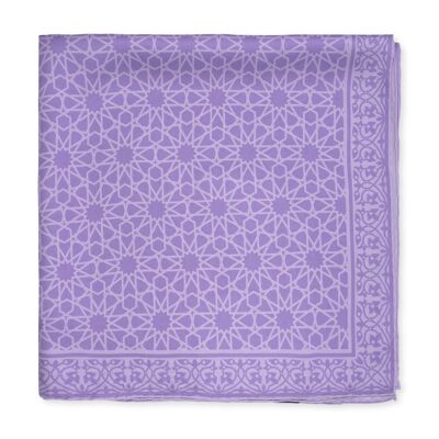 Square silk scarf Dalila Purple