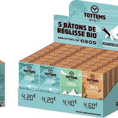 Bâtons de réglisse bio aromatisés - Pack découverte 28 boîtes