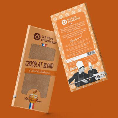 TABLETA DE CHOCOLATE RUBIO Y MIEL 80 g - NUEVO