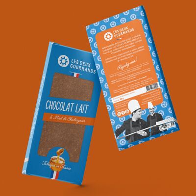 BARRA DE CHOCOLATE CON LECHE Y MIEL 80 g - NUEVO