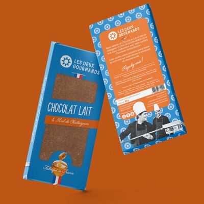 TABLETTE CHOCOLAT AU LAIT & MIEL 80 g - NOUVEAUTÉ