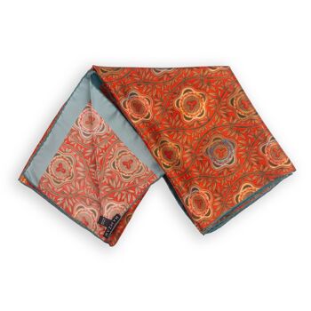 Foulard en satin de soie souci 2