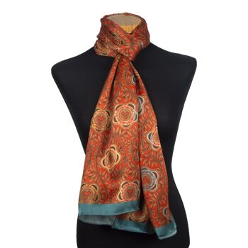 Foulard en satin de soie souci 3