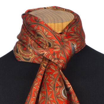 Foulard en satin de soie souci 4