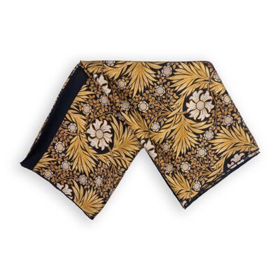 Foulard en soie dorée style Art Nouveau - (180x65 cm)