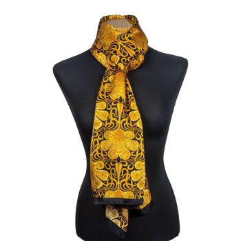 Foulard Reims en satin de soie 3