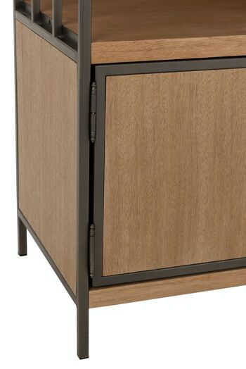 ARMOIRE COMP BOIS/MET NAT (90x40x120,5cm) 7