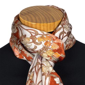 Foulard Nouveau en satin de soie 4