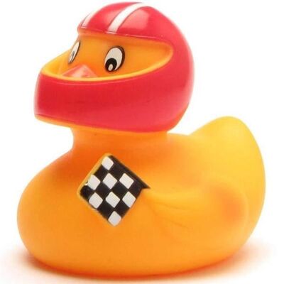 Pato de goma - pato de goma del piloto de carreras