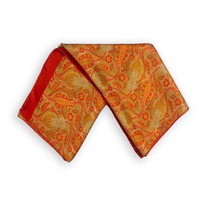 Silk satin tulips foulard