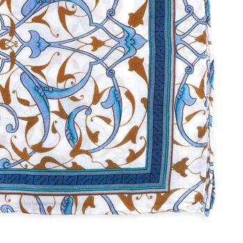 Foulard en satin de soie Rumi Bleu 3