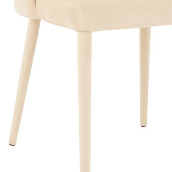 CHAISE CHARLOTTE TEX/MET BEIGE (58x51x80cm) 5