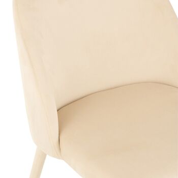 CHAISE CHARLOTTE TEX/MET BEIGE (58x51x80cm) 7