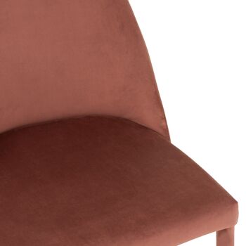 CHAISE CHARL TEX/MET ANT ROSE (58x51x80cm) 7