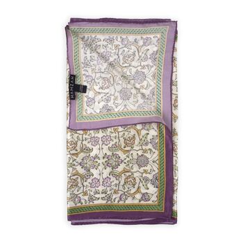 Foulard en satin de soie Halkar Beige 2