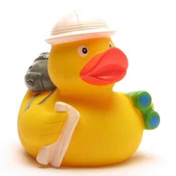 Canard en caoutchouc - canard en caoutchouc globe-trotter 1