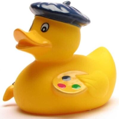 Badeente - Maler Gummiente