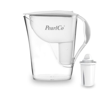 PearlCo water filter Fashion classic (white) incl. 1 filter cartridge