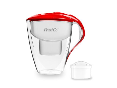 PearlCo Wasserfilter Astra unimax (rot) inkl. 1 Filterkartusche