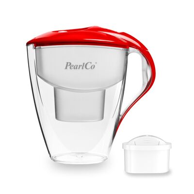 Filtro dell'acqua PearlCo Astra unimax (rosso) inclusa 1 cartuccia filtrante