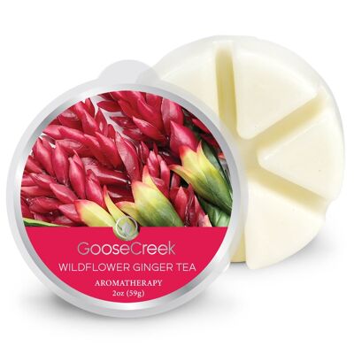 Cera derretida de té de flores silvestres y jengibre Goose Creek Candle®. 59 gramos