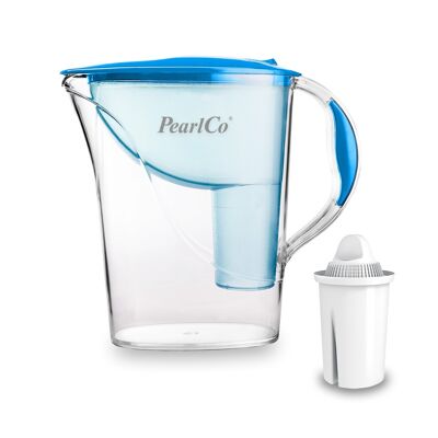 Filtro de agua PearlCo estándar clásico (azul) con 1 cartucho de filtro