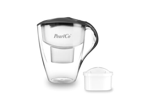 PearlCo Wasserfilter Family LED unimax (anthrazit) inkl. 1 Filterkartusche