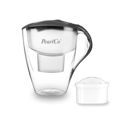 PearlCo Wasserfilter Family LED unimax (anthrazit) inkl. 1 Filterkartusche