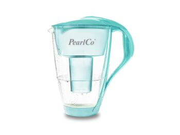 Filtre à eau en verre PearlCo classic avec 1 cartouche filtrante (menthe) 2