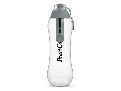 Trinkflasche mit Filter grau 0,5 Liter