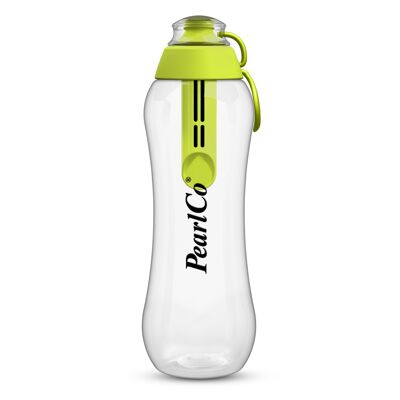 Drinking bottle with filter green 0.5 liters