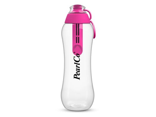Trinkflasche mit Filter pink 0,5 Liter