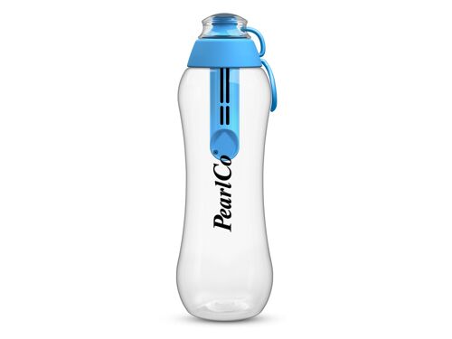 Trinkflasche mit Filter blau 0,5 Liter