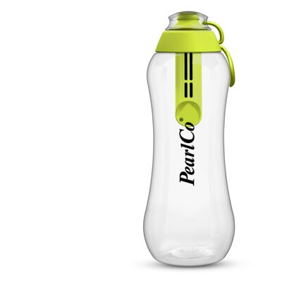 Drinking bottle with filter green 0.7 liters