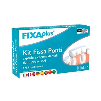 FixaPlus Fixe Bridges - Kit de ciment pour les dents 1