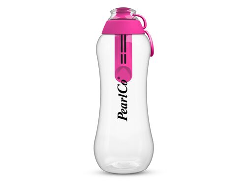 Trinkflasche mit Filter pink 0,7 Liter