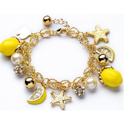 Semplice braccialetto di limoni di stelle marine da spiaggia